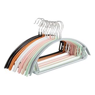 金属浸塑衣架防滑纳米无痕加厚加粗不鼓包无痕衣架大衣架子衣服撑