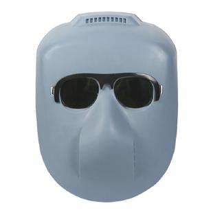 焊工电焊面罩防护面屏头戴式鬼脸轻便防烤脸打磨防飞溅全脸防护罩