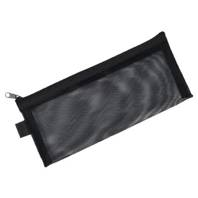 韩国简约透明网纱笔袋收纳袋学生考试专用便携大容量铅笔袋可放