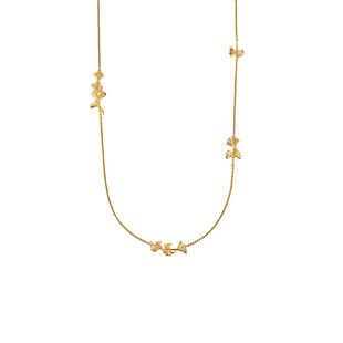 白岚银杏项链女925银2024年新款爆款毛衣链轻奢小众设计款XL4567