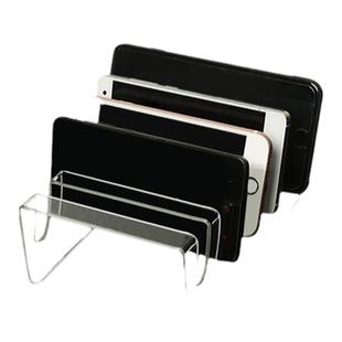 透明多个手机充放置架 多个充电宝展架 iPad收纳架多台平板摆放架