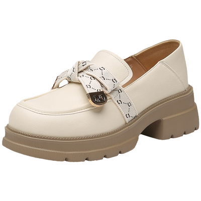 大东英伦风松糕厚底乐福鞋