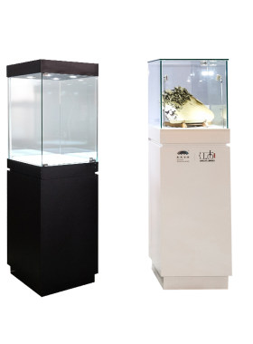现货木质玻璃展柜烤漆柜台