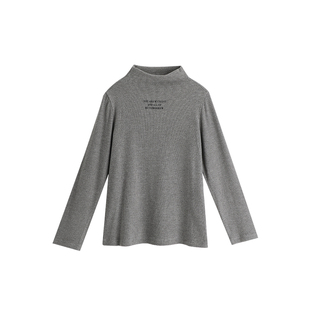 沫沫家定制童装 女童秋冬季T恤2026新款儿童半高领休闲打底衫