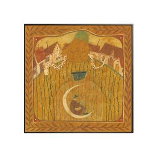 【艺术家靳兆心联名款】中古风客厅装饰画复古小众艺术玄关壁挂画