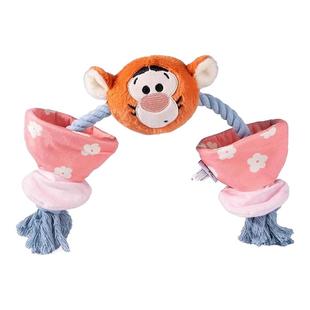 派思维迪士尼小熊发声狗狗绳结拔河玩具磨牙耐咬绳发声解闷小型犬