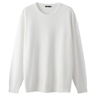 三福2025秋冬季新款毛衣男圆领宽松毛衫打底衫中领情侣高领针织衫