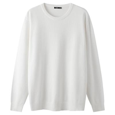 三福2025秋冬季新款毛衣男圆领宽松毛衫打底衫中领情侣高领针织衫