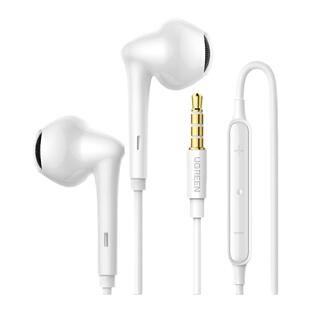 绿联有线耳机半入耳式高音质typec接口3.5mm圆孔圆头线控手机耳机