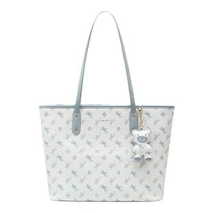 NU纽芝兰飞马老花托特包2026新款高级感大容量分层单肩通勤手提包