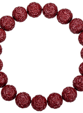 天然朱砂手链祥云珠子矿石男