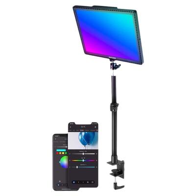 纽尔GL1C全彩色RGB桌面补光灯