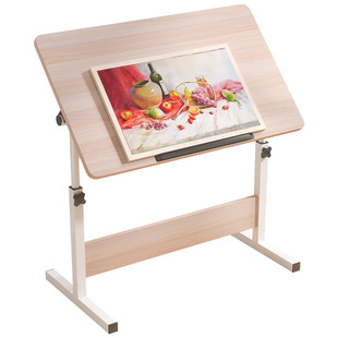 专用拼图桌可移动绘图绘画桌美术生专用制图工作台升降办公电脑桌