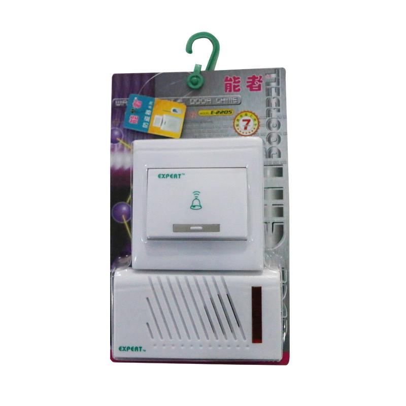 能者无线门铃86*86型线暗盒开关门铃直流数码超远遥控家用装电池