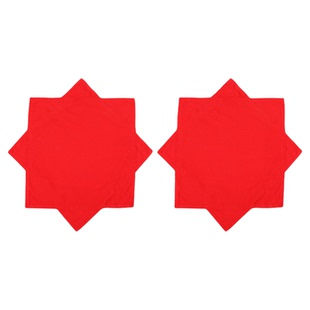 越来越好手绢花舞蹈专用民族舞跳舞表演出专用手拿红色手帕八角巾