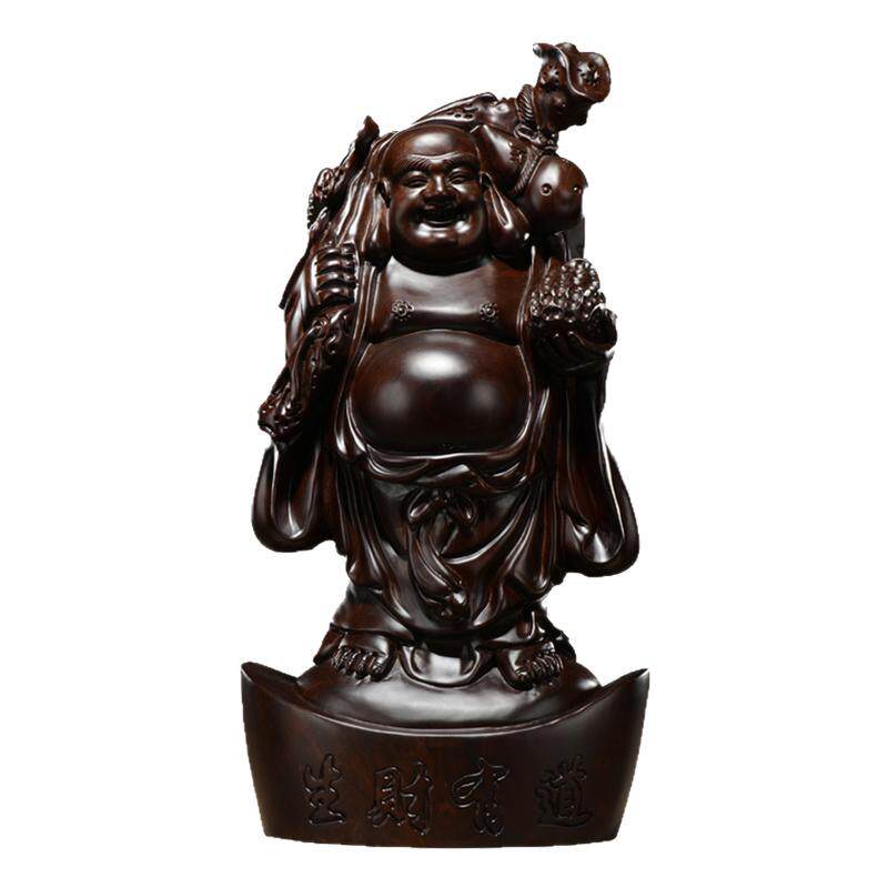 红木乔迁礼品弥勒佛像多福送子笑