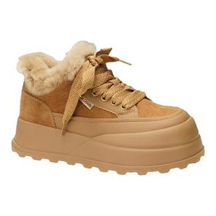 COMELY康莉2025冬季厚底加绒保暖棉鞋时尚雪地靴休闲板鞋KBH48850