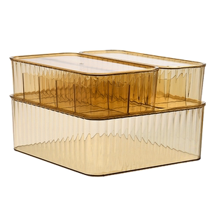 内衣收纳盒袜子内裤分格神器抽屉式家用衬衫整理箱三合一收纳盒子