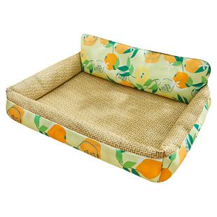 狗窝四季通用狗床小型犬泰迪柯基狗狗夏季凉席垫夏天猫窝宠物垫子
