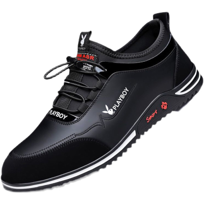 头层牛皮内增高加绒商务休闲皮鞋