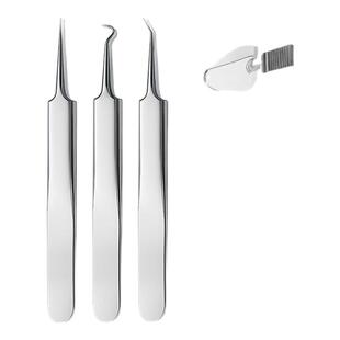 超尖细胞夹黑头超细镊子高精密美容院专用专业祛痘痘粉刺套装工具