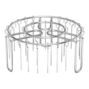 空气炸锅烤架家用烤箱吊炉架304不锈钢免翻面立式烤肉烤串架签子