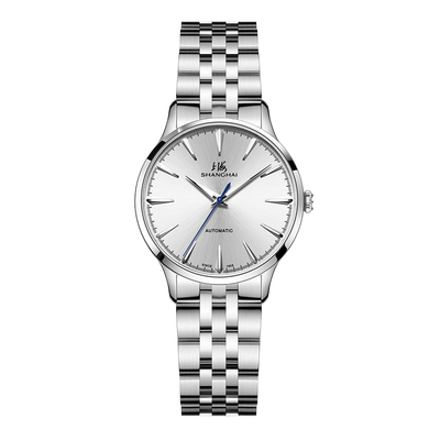 休闲风蓝宝石夜光自动机械表