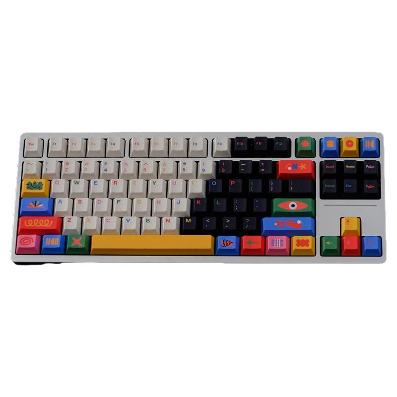 金熙母题GMK CYL Motif主题热升华原厂机械键盘键帽客制化彩色