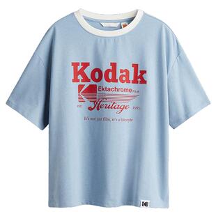 【柯达】HM女装T恤冬季时尚简约舒适印花T恤1312253