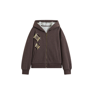 ICE DUST【流苏刺绣标卫衣拉链衫】设计师品牌 no退可换