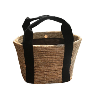 2022泫雅同款草编包手工渡假手提编织女包韩国ins夏季小清新包包