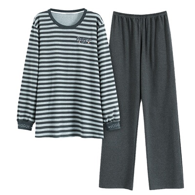 热卖推荐！纯棉长袖长裤睡衣男