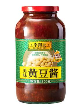 李锦记醇香香辣黄豆酱800g