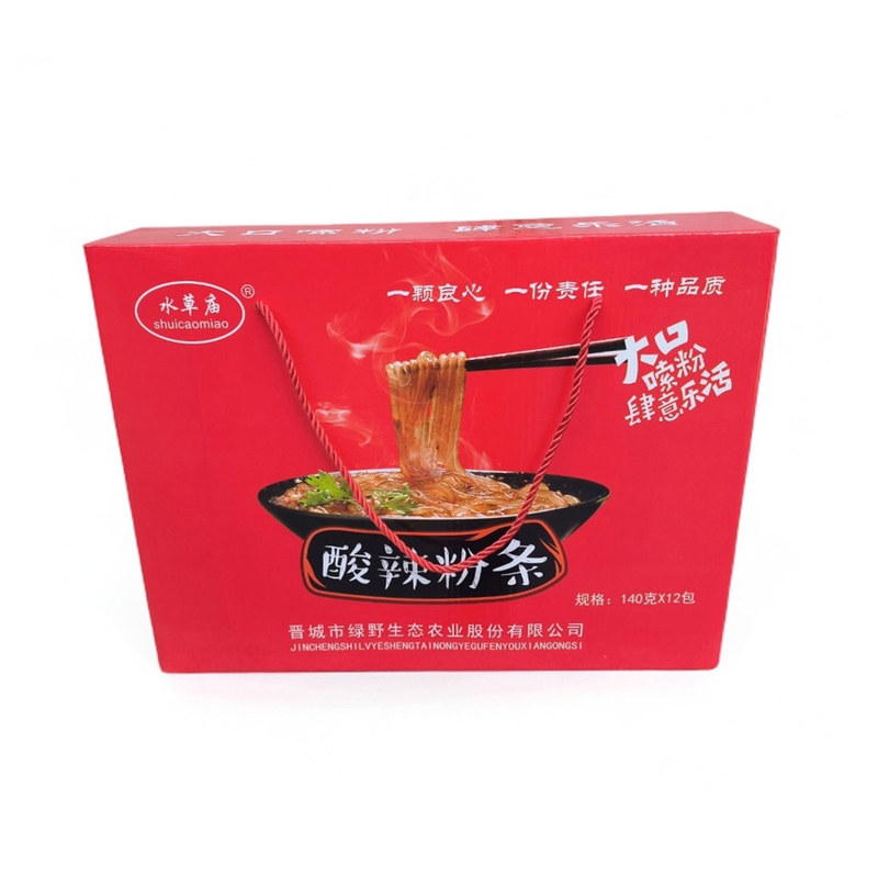 山西晋城特产阳城水草庙酸辣粉140g*12礼盒装手工红薯粉夜宵宿舍