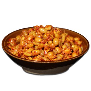 重庆特产手工酱豆臭酱黄干/水豆豉腊八豆早晚下饭菜四川味500g/瓶