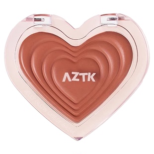 AZTK腮红膏冻感光波水光膨胀收缩色口红学生氛围感哑光杏仁色正品