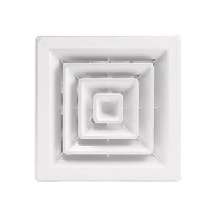 中央空调铝合金方形散流器阀吊顶出风口通风定制四面出风百叶百页