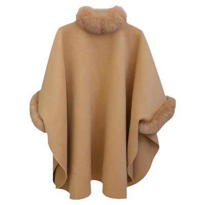 斗篷披风中长款毛呢外套赫本风