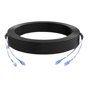 室外铠装成品光缆线2芯4芯6芯8芯12芯户外专用光纤线接口可选SC/LC/FC/ST架空地埋免熔接单模室内外光钎跳线