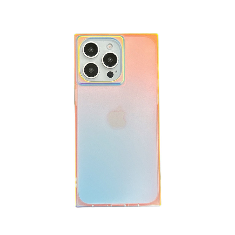 方块镭射磨砂面手机壳iPhone14