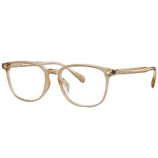 暴龙近视眼镜框女新品冷茶色棕复古方圆可配近视眼镜架男BJ5121