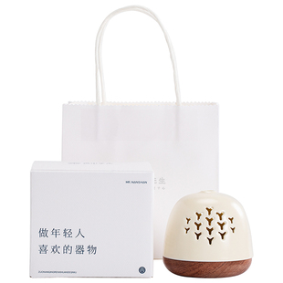 南山先生松明香炉家用室内陶瓷沉香香料香薰炉带盖茶道香炉小摆件