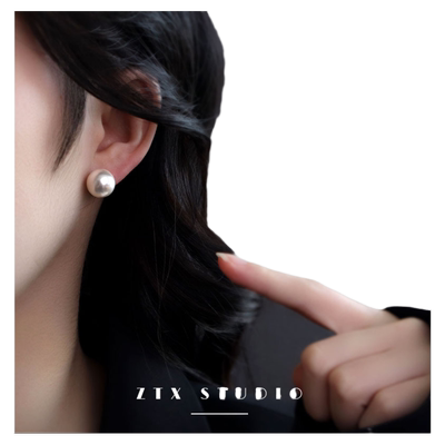 fever同款复古大珍珠耳夹
