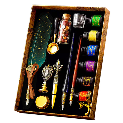 哈利波特复古羽毛钢笔圣诞节礼物