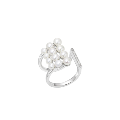 HUSSAIN扉间天然淡水珍珠戒指