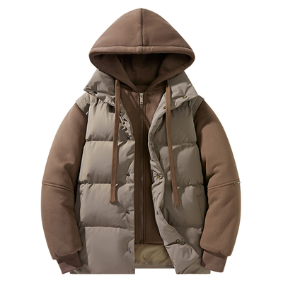 唐狮集团DESSO棉衣女2025新款冬季加厚宽松袄子连帽羽绒棉服外套