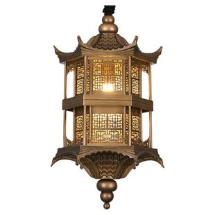 新中式禅意吊灯寺院灯宫殿中餐厅餐馆火锅店吊灯宝塔房子茶室灯具