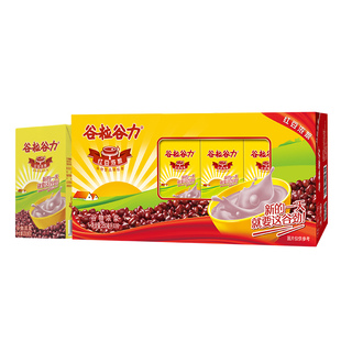 谷粒谷力红豆早餐奶黑芝麻浓浆饮料250ml*16盒整箱燕麦花生成长