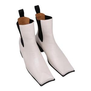 现货AFFLATUS3小众原创设计手工西班牙羊皮方头短靴皮鞋百搭M星店