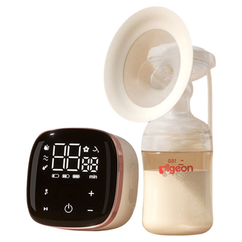贝亲吸奶器电动优享变频可充电挤奶器静音型集奶器便携式挤乳器